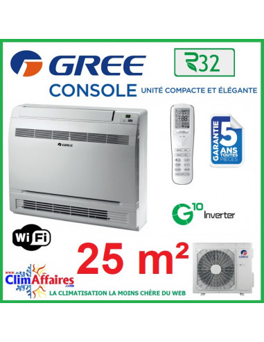 GREE Climatisation Inverter - R32 - CONSOLE 9 (2.7 kW)
