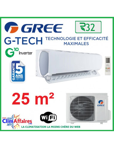 GREE Climatisation Inverter - R32 - G-TECH 9 (2.69 kW)