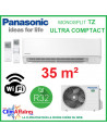 Panasonic Climatisation Murale Inverter - TZ Ultra-Compact - R32 - CS-TZ35WKEW + CU-TZ35WKE + WIFI (3.5 kW)