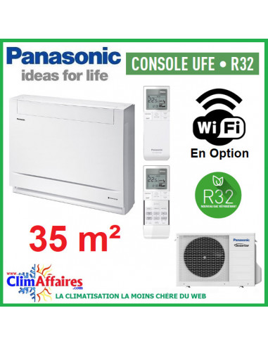 Panasonic Climatisation Inverter - CONSOLE UFE - R32 - CS-Z35UFEAW + CU-Z35UBEA (3.5 kW)
