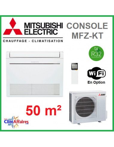 Mitsubishi Climatiseur Console Design Inverter Monosplit - MFZ-KT50VG + SUZ-M50VAR1 (3.5 kW)