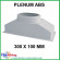Plénum ABS pour grille de soufflage double déflexion - 300 X 100 mm