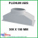 Plénum ABS pour grille de soufflage double déflexion - 300 X 150 mm