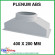 Plénum ABS pour grille de soufflage double déflexion - 400 X 200 mm - AGIP143