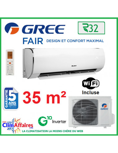 GREE Climatisation Inverter - R32 - FAIR 12 (3.5 kW)