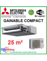 Climatisation Mitsubishi Monosplit Inverter - GAINABLE COMPACT - R32 - SEZ-M25DA + SUZ-M25VA (2.5 kW)