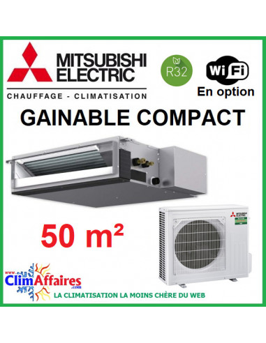Climatisation Mitsubishi Monosplit Inverter - GAINABLE COMPACT - R32 - SEZ-M50DA + SUZ-M50VA (5.0 kW)