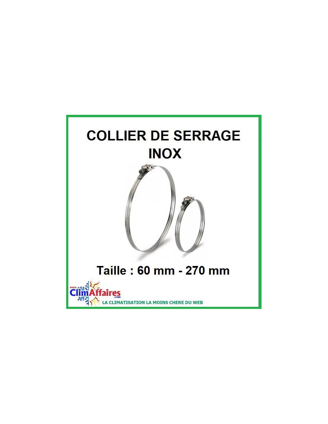 Collier De Serrage Métallique Ø 60-80 mm 9 mm Set 4 Pièces