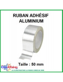 Ruban adhésif aluminium épaisseur 40µ (Taille : 50 mm)