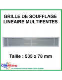 Grille linéaire multifentes - 535x78 mm