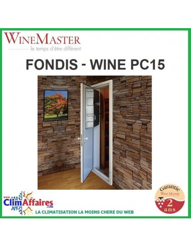 Climatiseur cave à vin - WineMaster Fondis - Bloc-Porte Wine PC15 (15 m3)