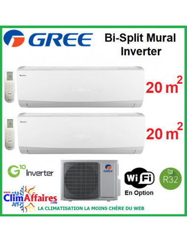GREE Multi-Split Inverter - Bi-Splits - R32 - FM 14 + 2 x LOMO 7 (4.1 kW)