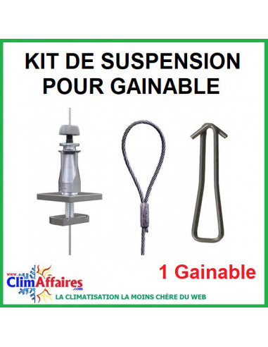 Kit de suspension par câble UNIGRIP - Installation gainable (1 Split)