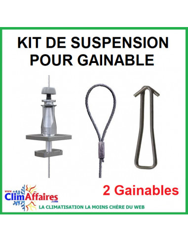 Kit de suspension par câble UNIGRIP - Installation gainable (2 Split)