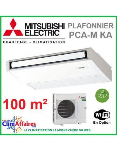 Mitsubishi Plafonnier Inverter - Monosplit Triphasé - R32 - PCA-M100KA + PUZ-M100YKA (9.5 kW)