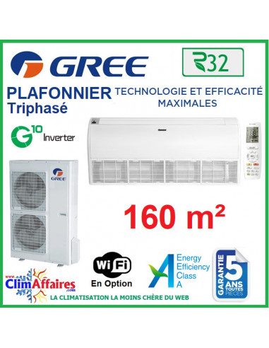 GREE Climatisation Inverter - Monosplit Plafonnier - Triphasé - R32 - UM ST 60 3PH (16.0 kW)