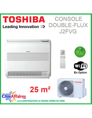 Toshiba Climatisation Console Double Flux - U2FVG - R32 - RAS-B10U2FVG-E1 + RAS-10PAVSG-E (2.5 kW)