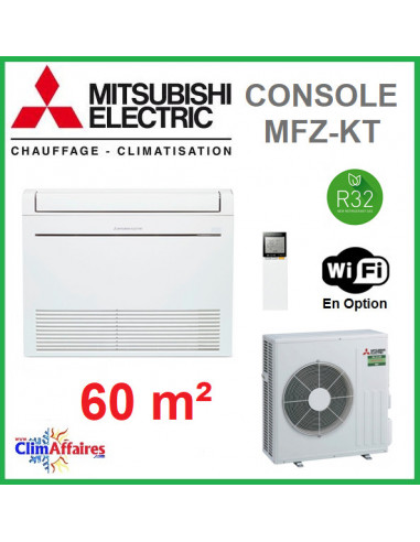 Mitsubishi Climatiseur Console Design Inverter Monosplit - MFZ-KT60VG + SUZ-M60VA (6.0 kW)