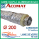 Gaine flexible gainable aluminium isolée M0/M1 - Diamètre 200 mm / Isolant 50 mm / Longueur 10 mètre