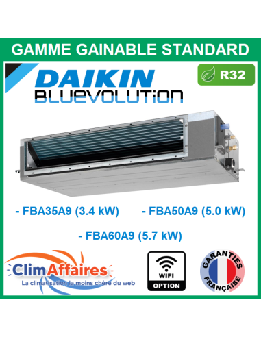 Daikin Unité Intérieure - GAINABLE HAUTE PRESSION - R32 - FBA35A9 / FBA50A9 / FBA60A9