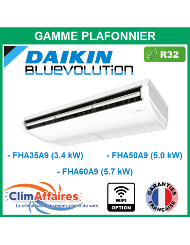 Daikin Unité Intérieure - PLAFONNIER APPARENT - R32 - FHA35A9 / FHA50A9 / FHA60A9