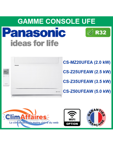 Panasonic Climatisation - Console UFE - Unités Intérieures Multisplits - R32