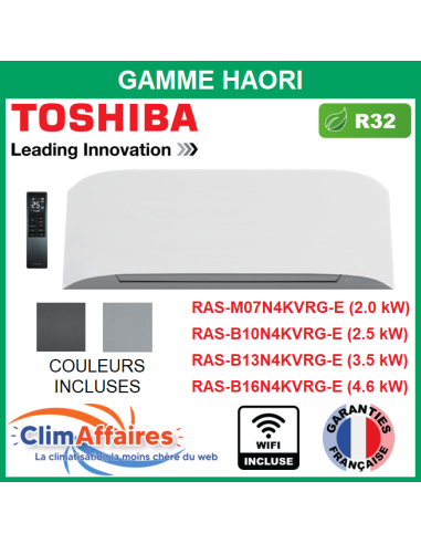 Toshiba - Unité Intérieure - HAORI - R32 - RAS-B10N4KVRG-E / RAS-B13N4KVRG-E / RAS-B16N4KVRG-E