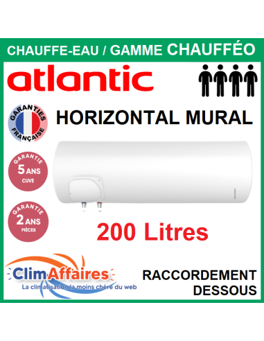 Chauffe-eau électrique 100l Atlantic vertical blindé fourni posé en 48  heures