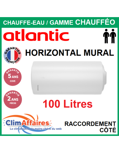 Chauffe-eau électrique CHAUFFEO PLUS vertical mural 100L