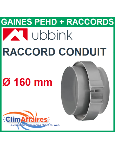 Raccord Conduit Clamp pour tube PEHD Aerfoam - UBBINK - Diamètre 160 mm - 188255