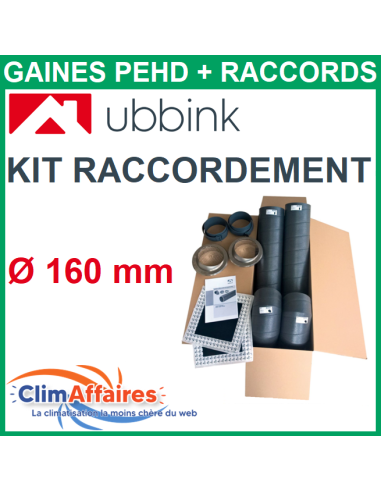 Kit de Raccordement Horizontal - Aerfoam UBBINK - Diamètre 160 mm - 188850