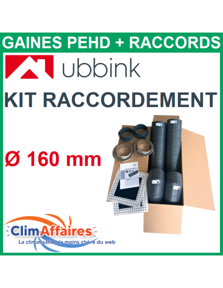 Kit de Raccordement Horizontal PEHD Aerfoam - UBBINK - Ø160 mm