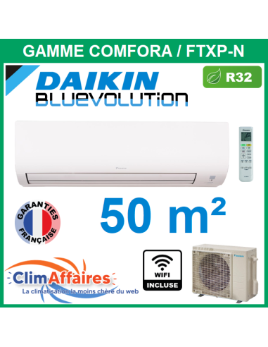 Daikin Climatiseur Inverter Réversible - COMFORA BLUEVOLUTION - R32 - FTXP50N + RXP50N (5.0 kW)