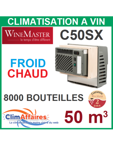 Climatiseur à vin monobloc - Wine Master Fondis - C50SX (50m3)