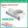 Baillindustrie - Plénum ABS pour grille de soufflage double déflexion - 400x200 mm - PLSABS400X200