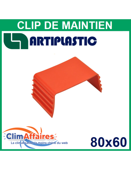 Clip de maintien pour goulotte - 80x60 mm (0803ST)