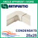 Angle apparent / Coude 90° pour raccord goulotte 25x25 mm - Ivoire (0307CP)