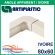 Angle apparent / Coude 90° pour raccord goulotte 80x60 mm - Ivoire (0807CP)