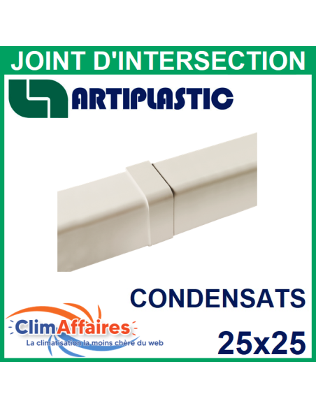 Joint d'intersection pour raccord goulotte 25x25 mm - Ivoire (0304GC)