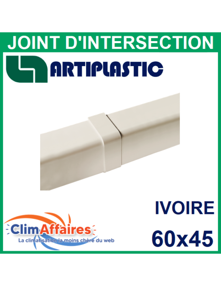 Joint d'intersection pour raccord goulotte 60x45 mm - Ivoire (0604GC)