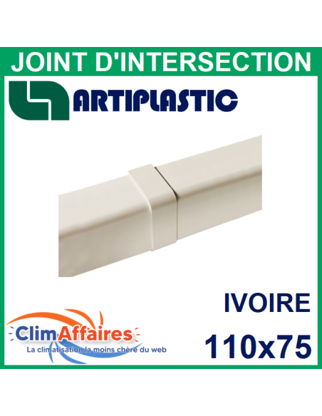 Joint d'intersection pour raccord goulotte 110x75 mm - Ivoire (1204GC)