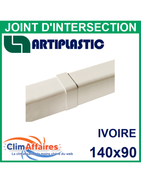 Joint d'intersection pour raccord goulotte 140x90 mm - Ivoire (1404GC)