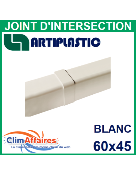 Joint d'Intersection pour raccord goulotte 60x45 mm - Blanc (0604GC-W)