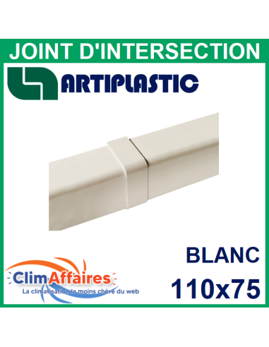 ARTIPLASTIC, Joint d'intersection pour raccord goulotte 110x75 mm, couleur blanche (1204GC-W)