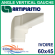 Angle vertical gauche pour raccord goulotte 60x45 mm - Ivoire (0614VS)