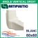 Angle Vertical Droit pour raccord goulotte 80x60 mm - Blanc (0815VD-W)