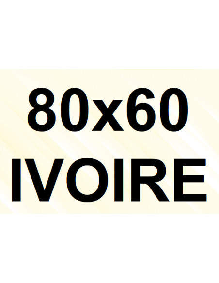 Goulotte et Raccords 80 x 60 - Ivoire (2 réseaux)