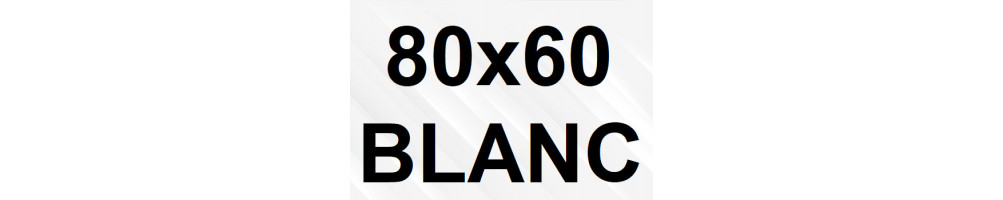 Goulotte et Raccords 80 x 60 - Blanc (2 réseaux)