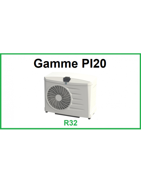 Pompe à chaleur piscine Zodiac Gamme PI20 - R32