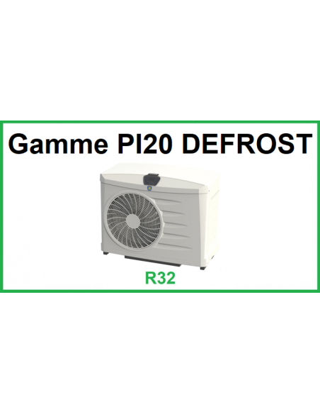 Pompe à chaleur piscine Zodiac Gamme PI20 Defrost - R32